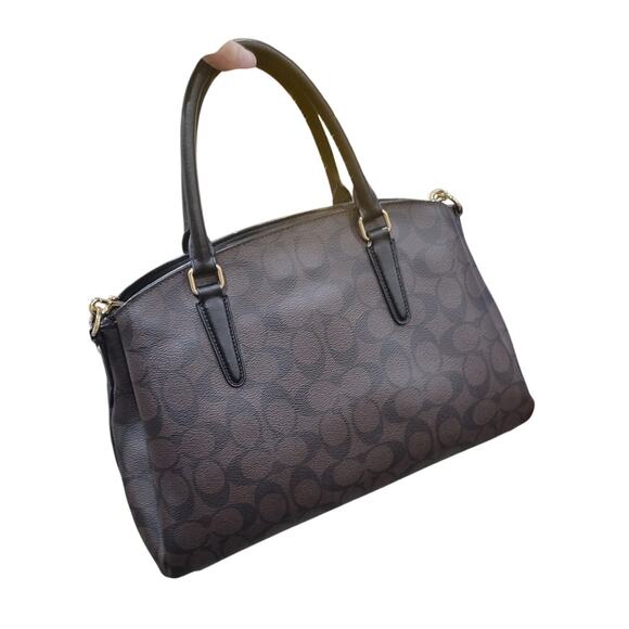 Coach Sage Carryall Signature Canvas Bag Shoulder‎ Crossbody Purse Classic - Picture 5 of 16